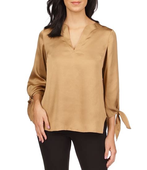 michael michael kors meline textured blouse mens|Michael Kors blouses clearance.